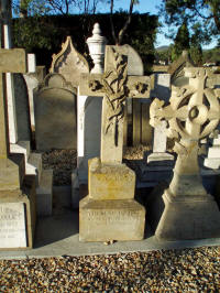 remaining headstones, now at Cornelian Bay